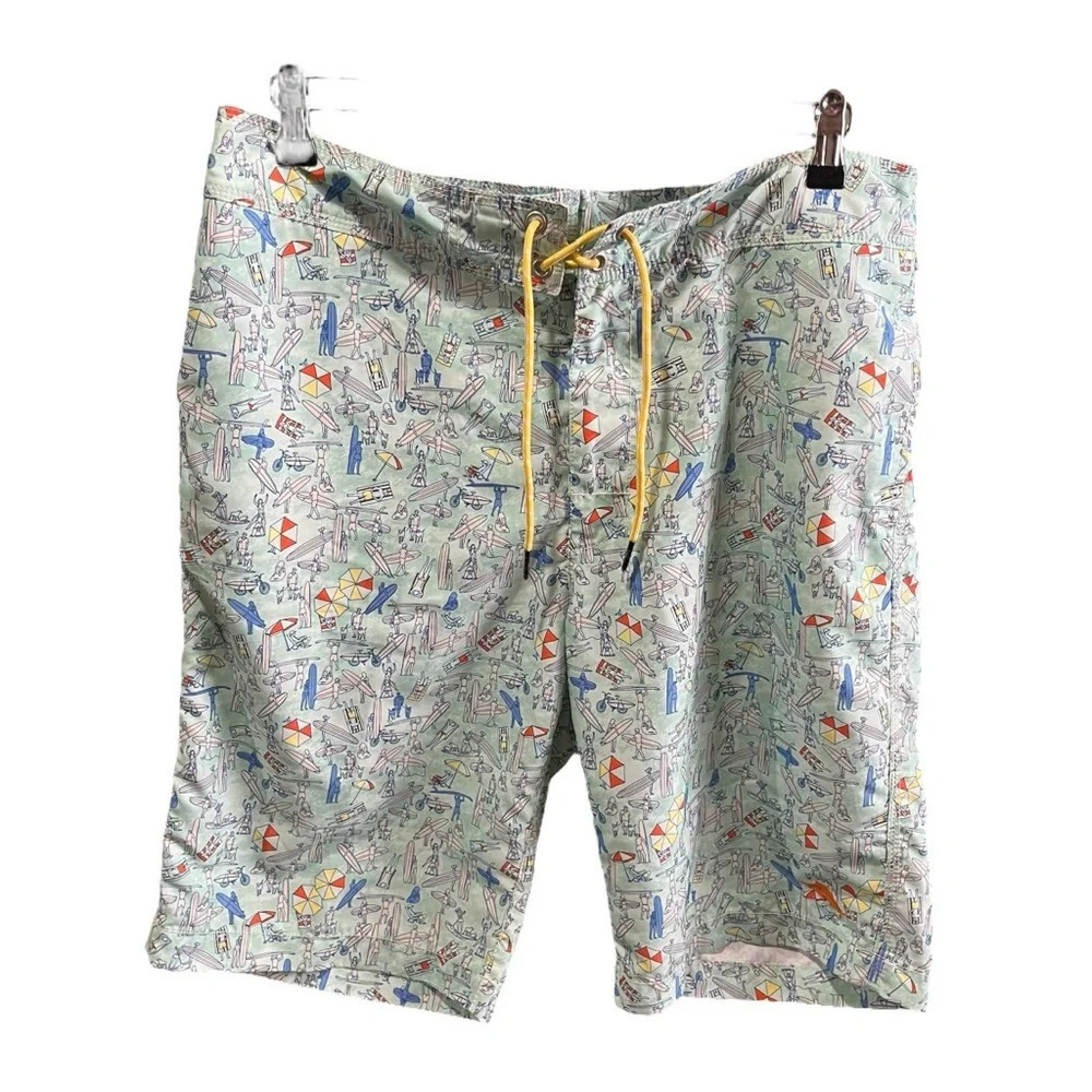 TOMMY BAHAMA ~ Men’s Swim Board Shorts with Pockets Novelty Print